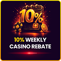 10% Weekly Casino Rebate 